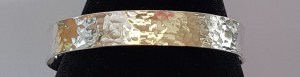 Hammered sterling sliver bangle